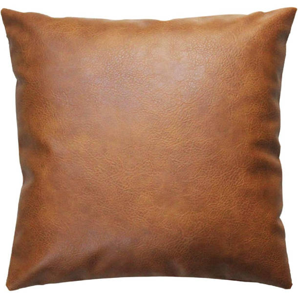 wuuyuef Faux Leather Pillow Cover Wayfair
